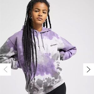 Urban outfitters Purple and Gray Tie-Dye Hoodie